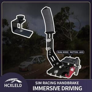 HCXLELD USB SIM Racing Handbrake with Mount Bracket, Cable & Hardware